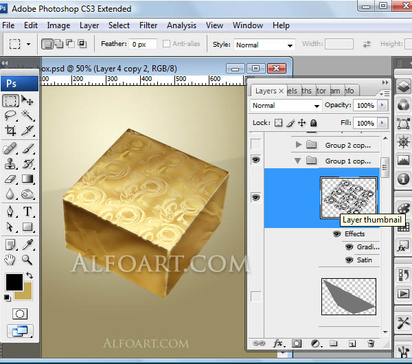 golden foil gift box